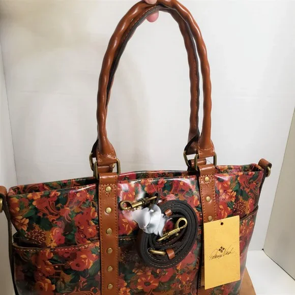 NWT Patricia Nash Leather Rustic Nature Collection Handbag Tote - Picture 6 of 14